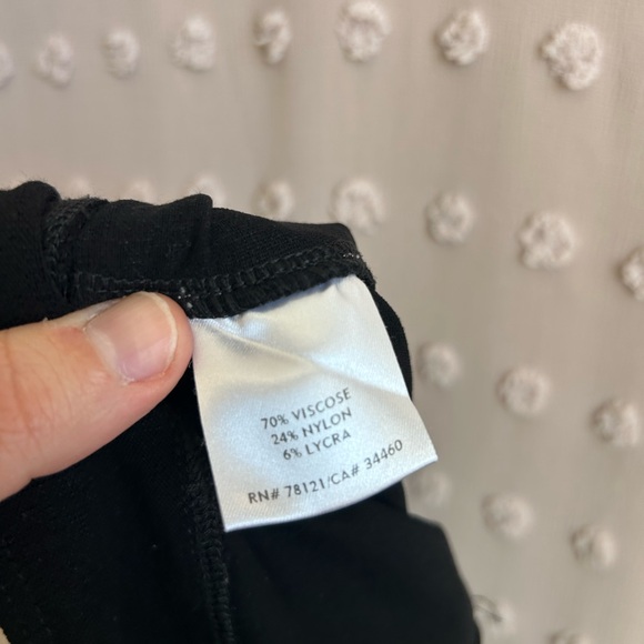 Eileen Fisher Straight Leg Pull On Pants Sz S‎ Black Business Professional - Picture 4 of 5